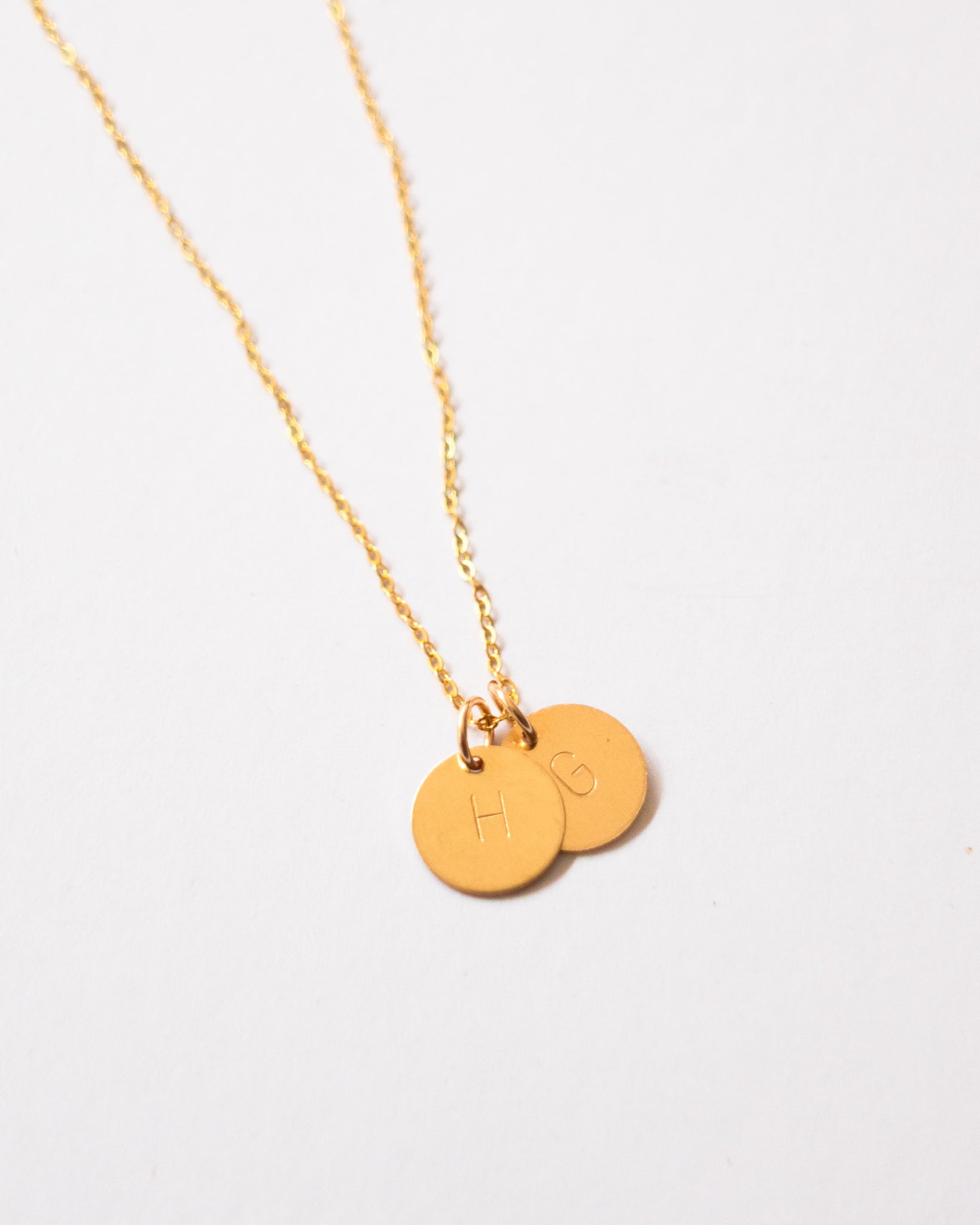Gold Initial Pendants - On the Emma Chain