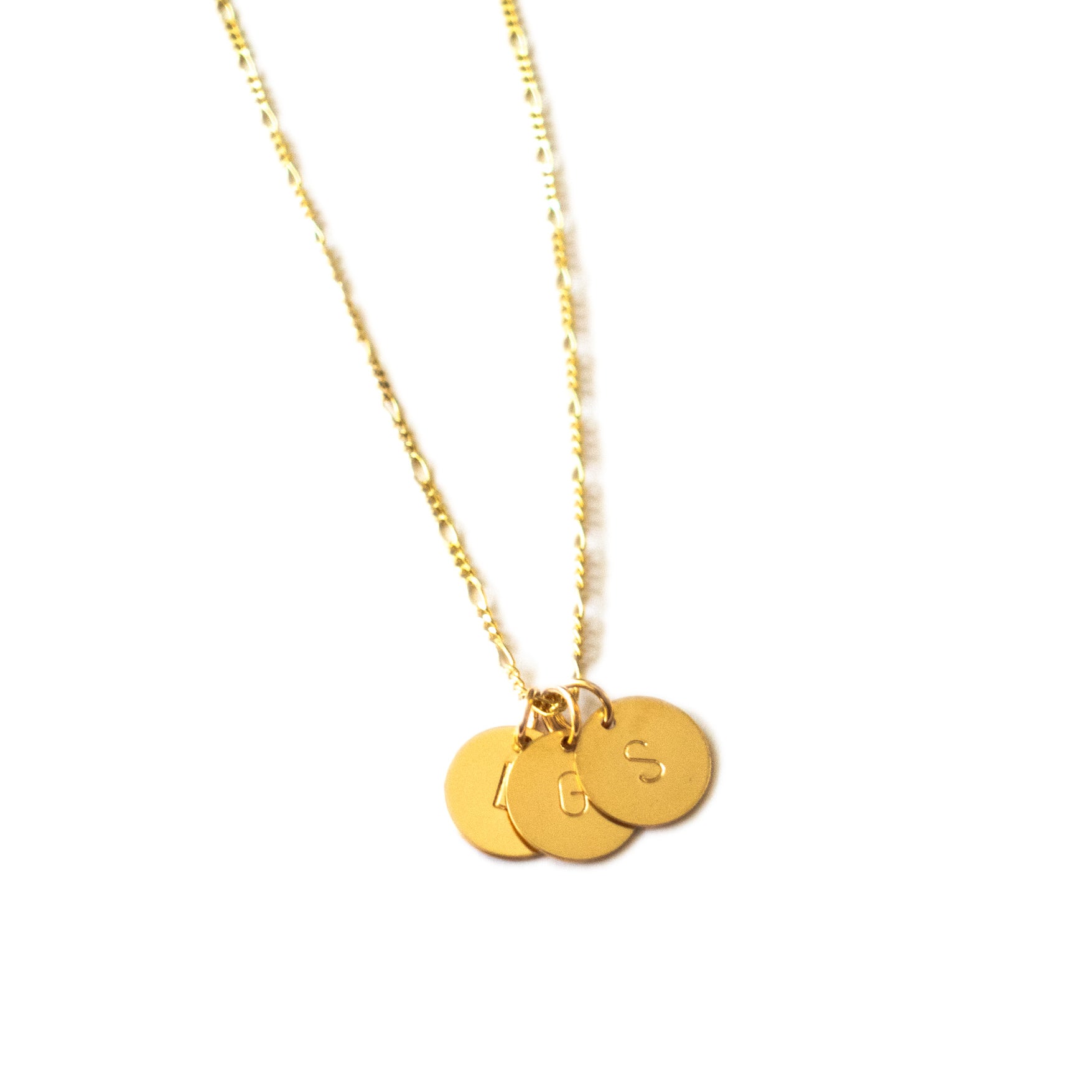 Gold Initial Pendants - On the Hope Chain