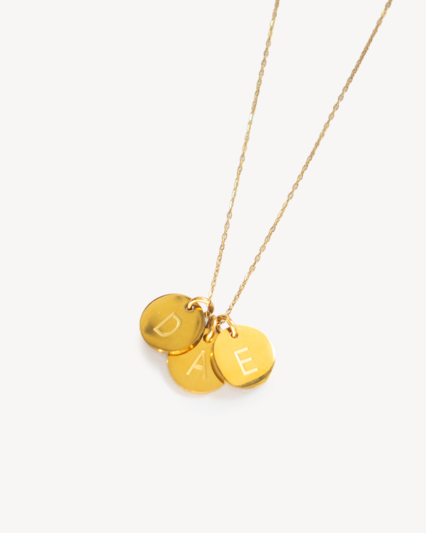 Gold Initial Pendants - On the Emma Chain
