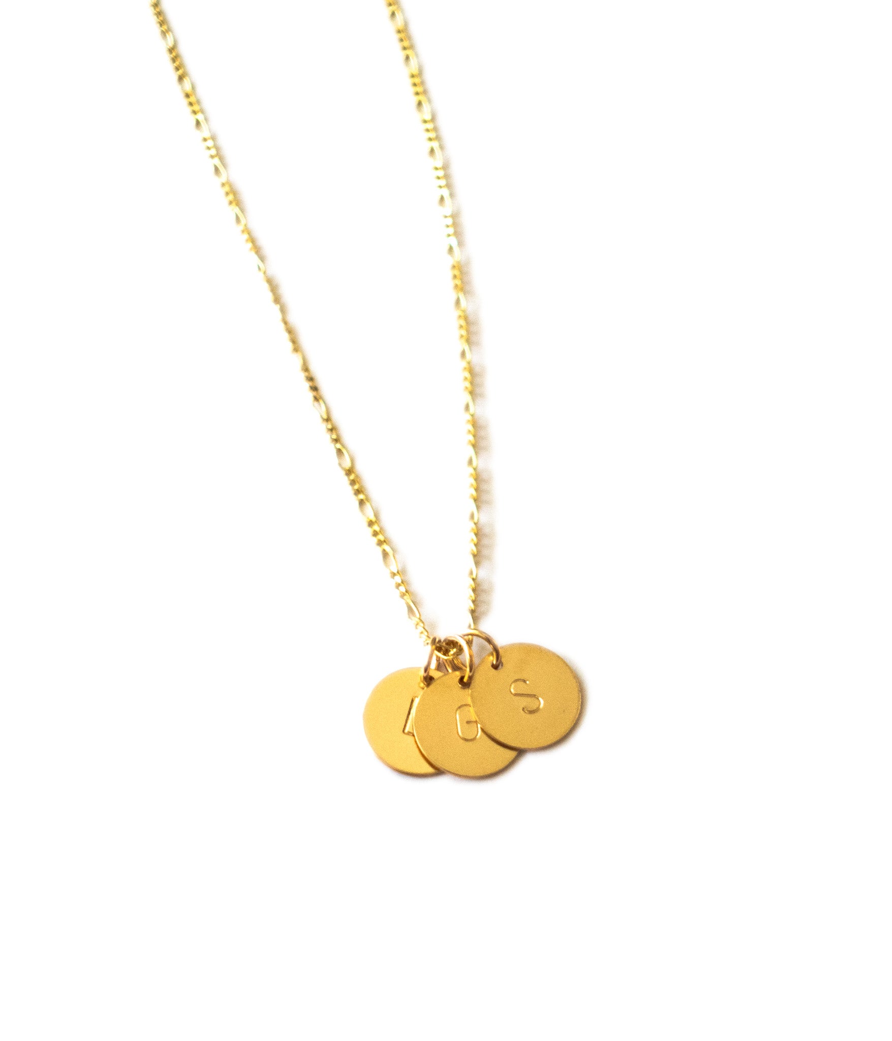 Gold Initial Pendants - On the Hope Chain