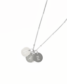 Silver Initial Pendants - On the Rose Chain