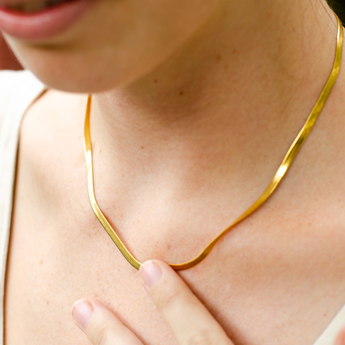 【TATIANA】Modern Flat Snake Chain Necklace NZ2158〜韓国発 MUSINSA | TATIANA (Silver 925) Modern Flat Snake Chain